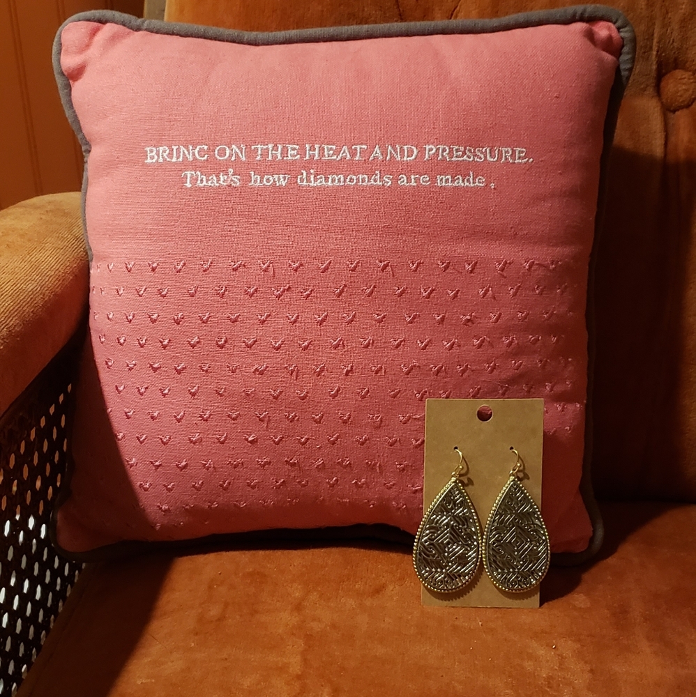 Silver and gold earrings